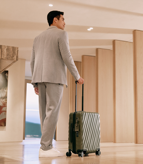 19 DEGREE International Expandable 4 Wheeled Carry-On  lifestyle | TUMI