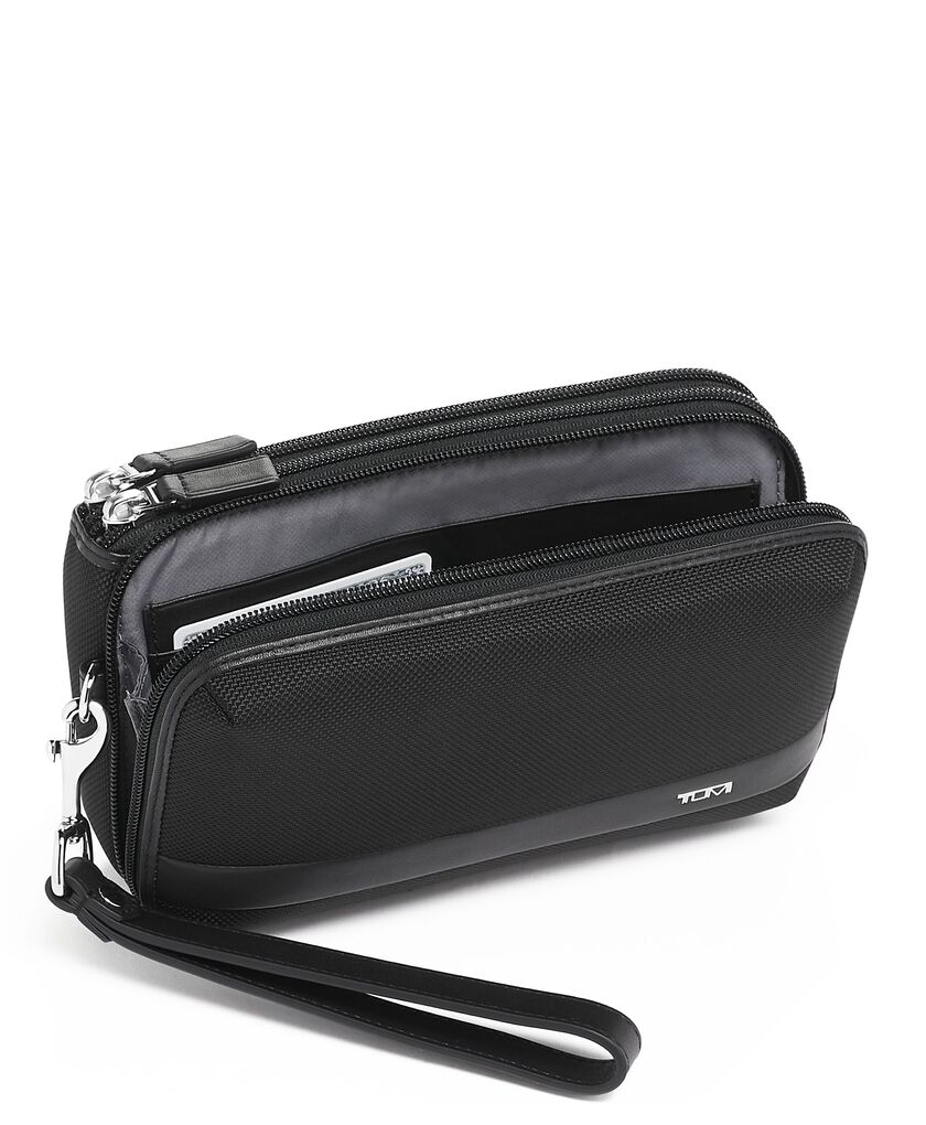 Tumi ALPHA SLG TRIPLE ZIP CLUTCH  hi-res | TUMI