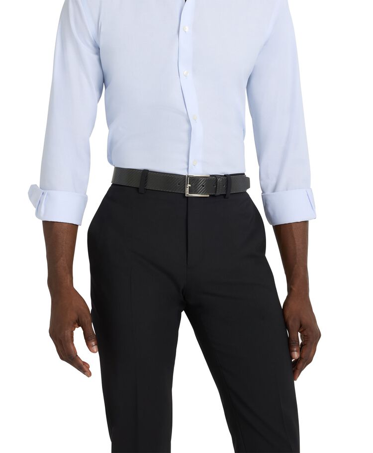 TUMI BELTS Rectangle Carbon Fiber Print Belt 35mm  hi-res | TUMI