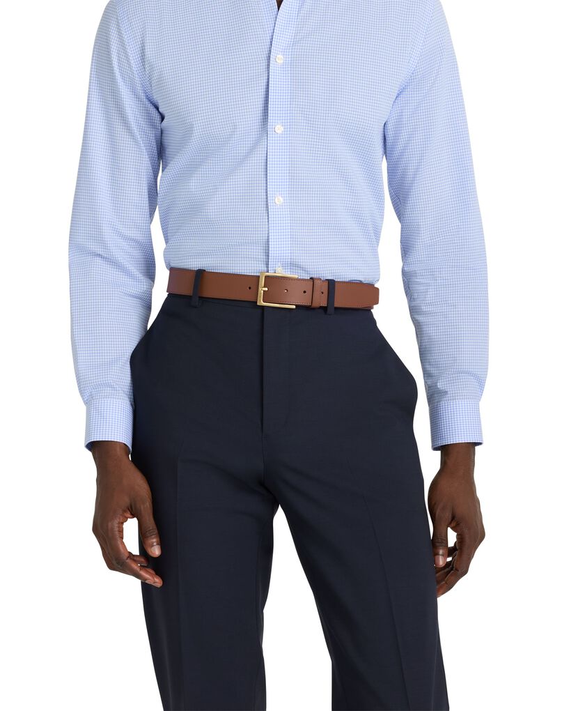 TUMI BELTS Rectangle Leather Belt 35mm  hi-res | TUMI