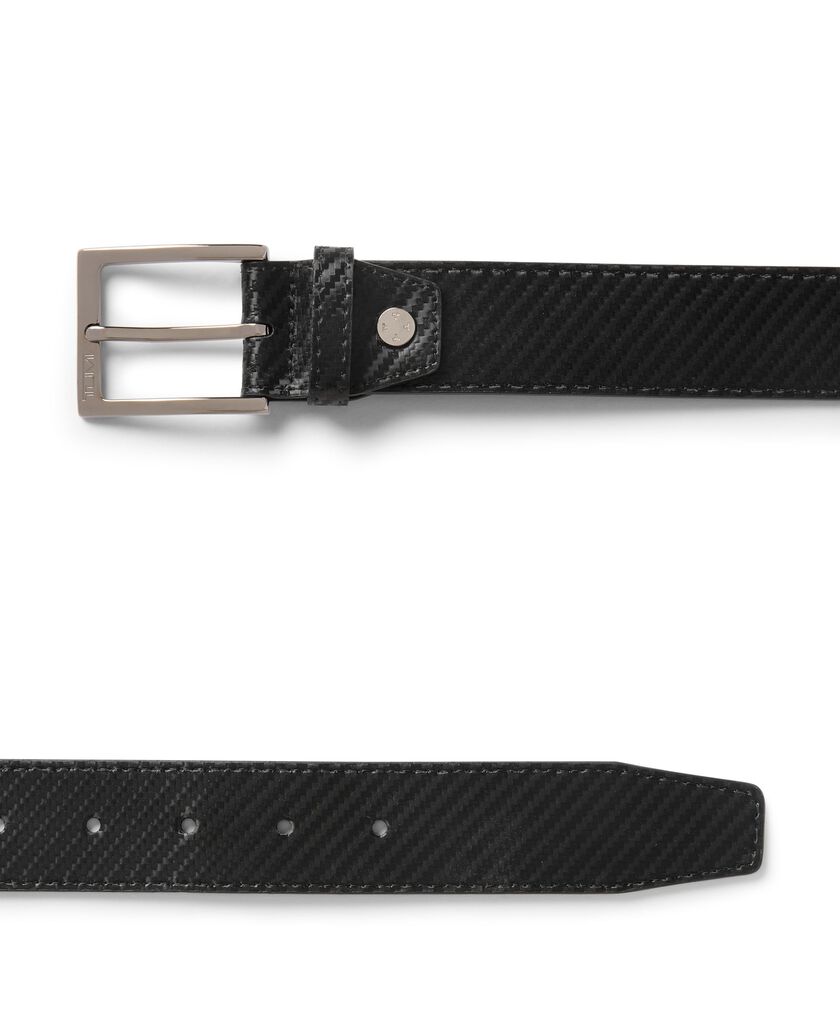 TUMI BELTS Rectangle Carbon Fiber Print Belt 35mm  hi-res | TUMI