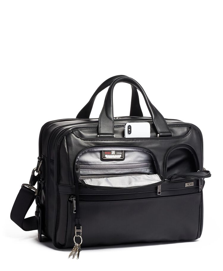 TUMI ALPHA Expandable Organizer Laptop Brief  hi-res | TUMI