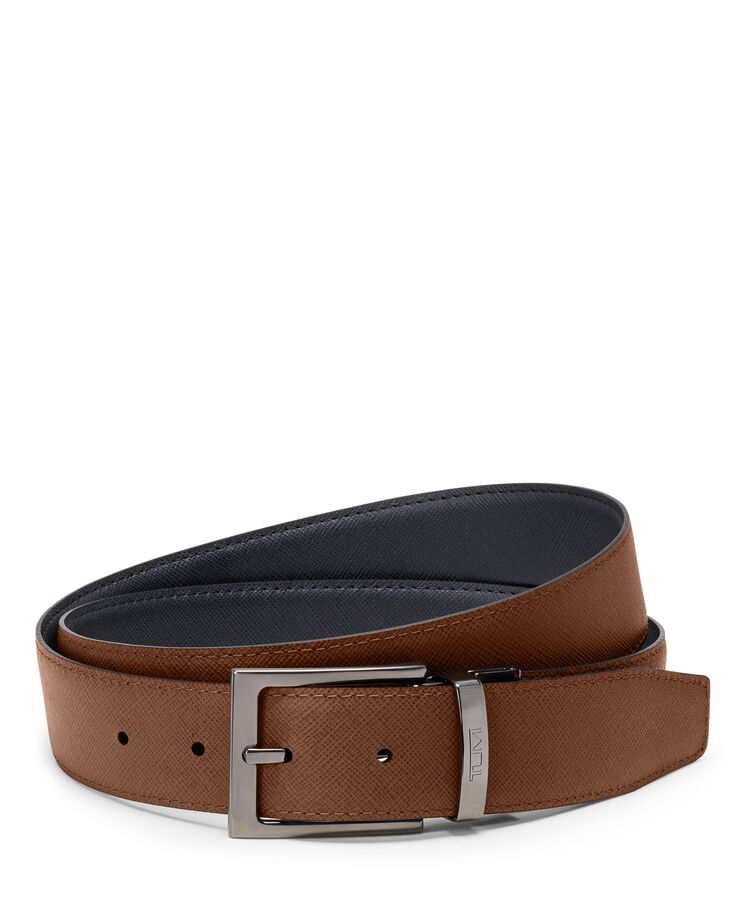 TUMI BELTS Rectangle Reversible Saffiano Leather Belt 35mm  hi-res | TUMI