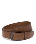 Rounded Leather Belt 35mm