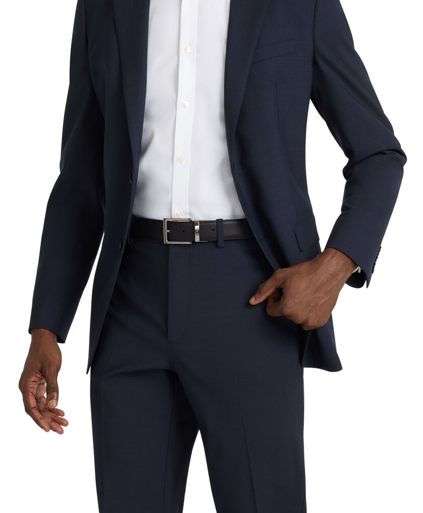 TUMI BELTS Rectangle Reversible Saffiano To Smooth Leather Belt 35mm  hi-res | TUMI