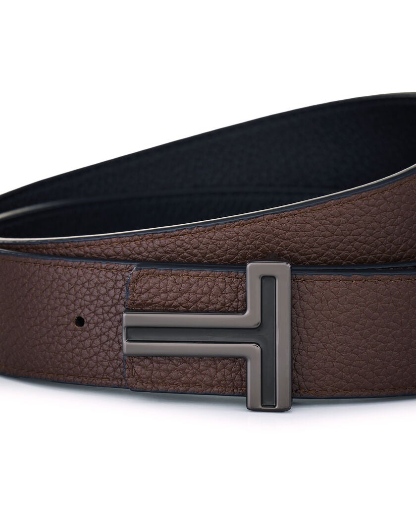 TUMI BELTS T Buckle Reversible Leather Belt 35mm  hi-res | TUMI