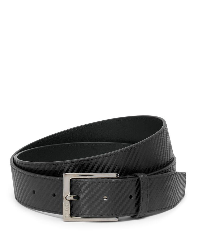 TUMI BELTS Rectangle Carbon Fiber Print Belt 35mm  hi-res | TUMI