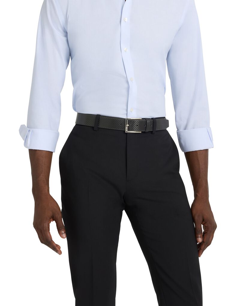 TUMI BELTS Rectangle Carbon Fiber Print Belt 35mm  hi-res | TUMI