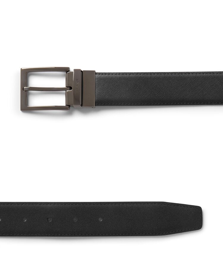 TUMI BELTS Rectangle Reversible Saffiano To Smooth Leather Belt 35mm  hi-res | TUMI