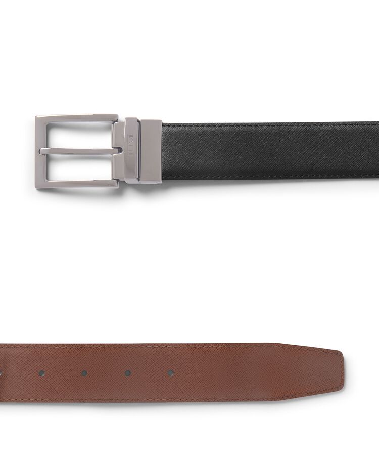 TUMI BELTS Rectangle Reversible Saffiano Leather Belt 35mm  hi-res | TUMI