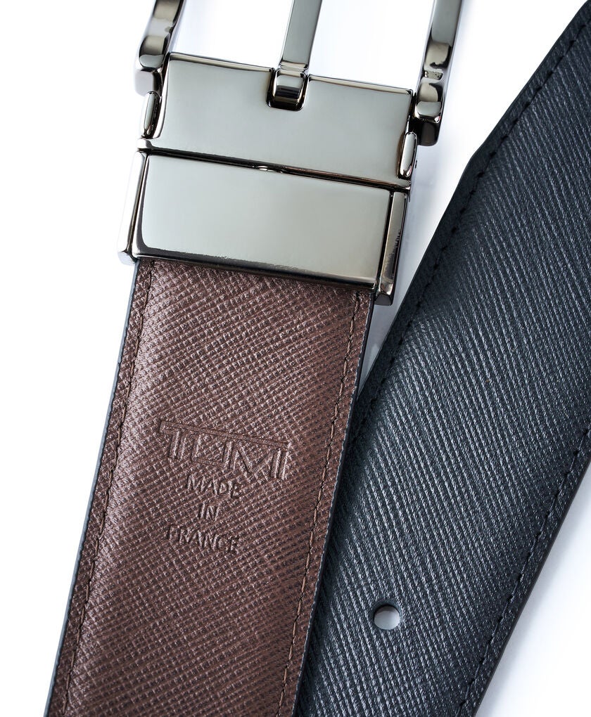 TUMI BELTS Rectangle Reversible Saffiano Leather Belt 35mm  hi-res | TUMI
