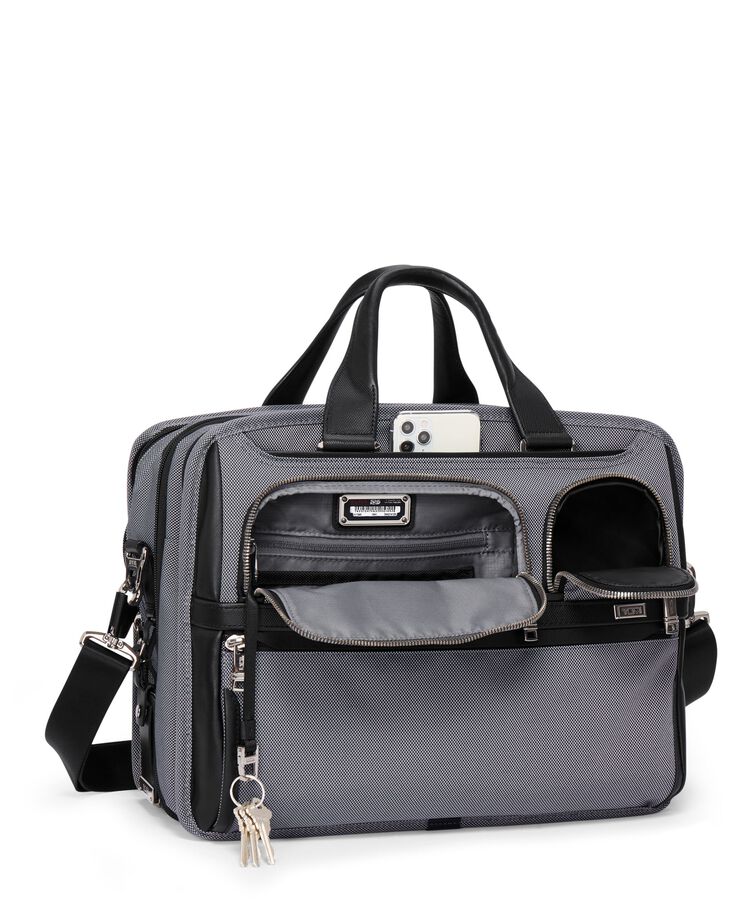 TUMI ALPHA Expandable Organizer Laptop Brief  hi-res | TUMI