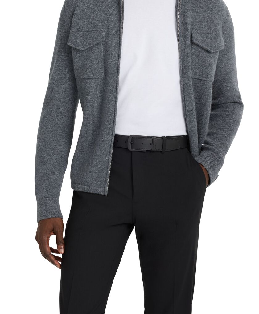 TUMI BELTS Rounded Rectangle Leather Belt 35mm  hi-res | TUMI