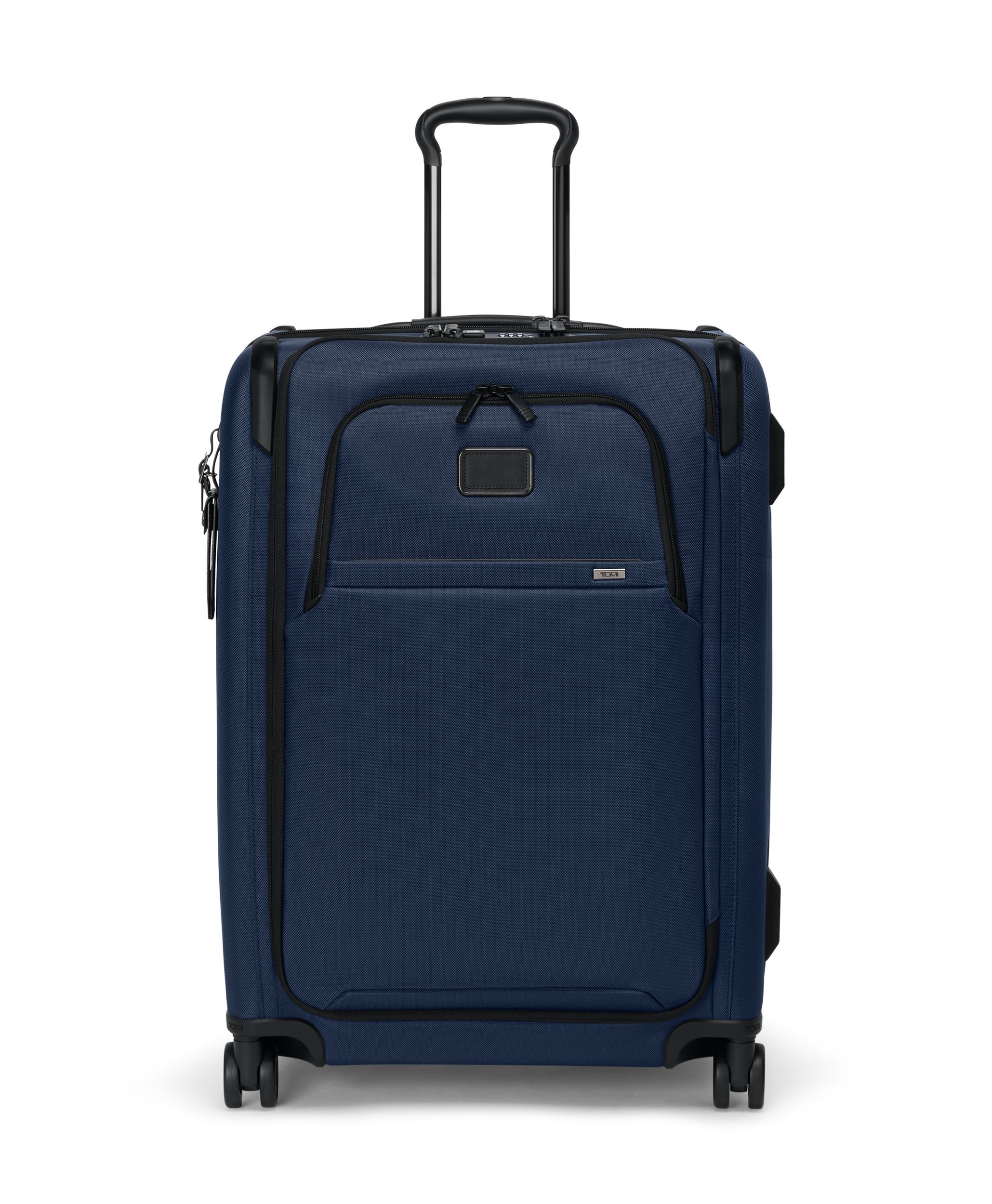 Medium Dual Access Expandable Checked NAVY Original | TUMI Indonesia