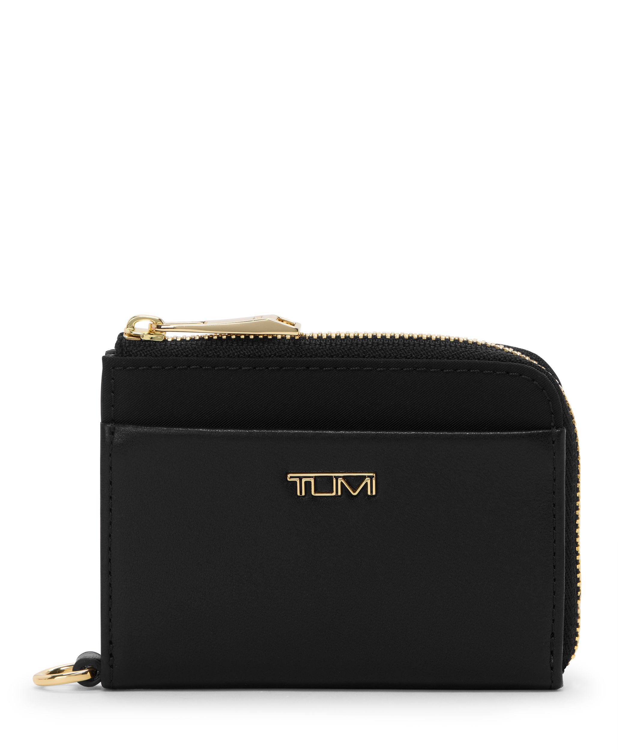 L-Zip Card Case BLACK/GOLD Original | TUMI Indonesia