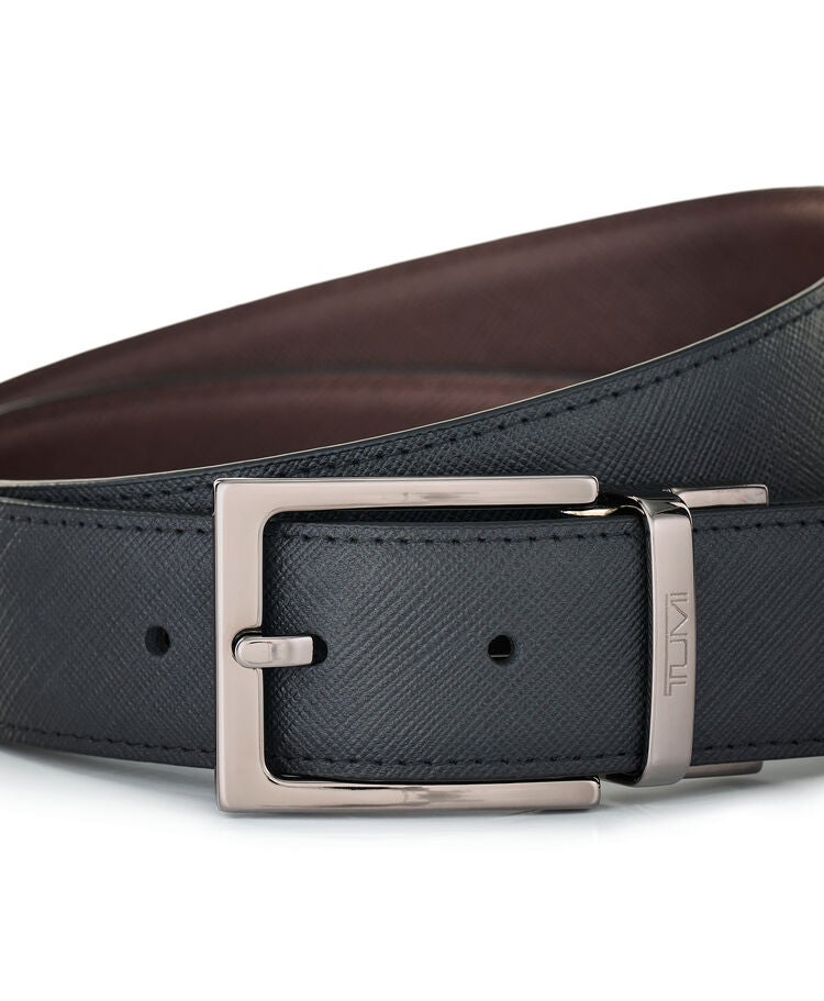 TUMI BELTS Rectangle Reversible Saffiano Leather Belt 35mm  hi-res | TUMI