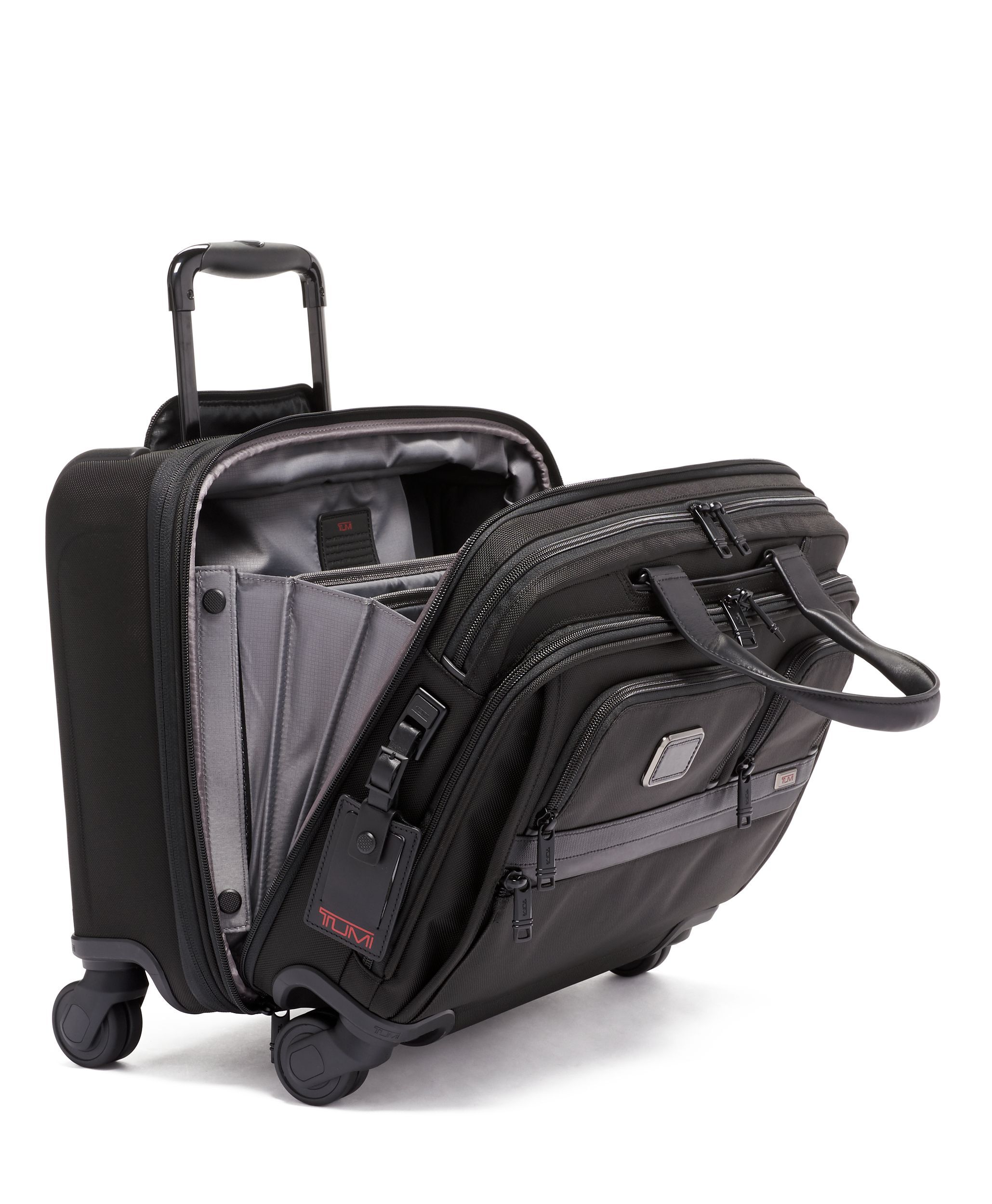Deluxe 4 Wheeled Laptop Case Brief BLACK Original | TUMI Indonesia