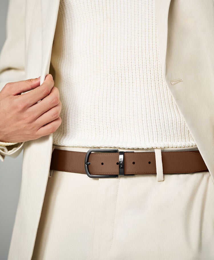TUMI BELTS T-Embossed Reversible Belt 35mm  hi-res | TUMI