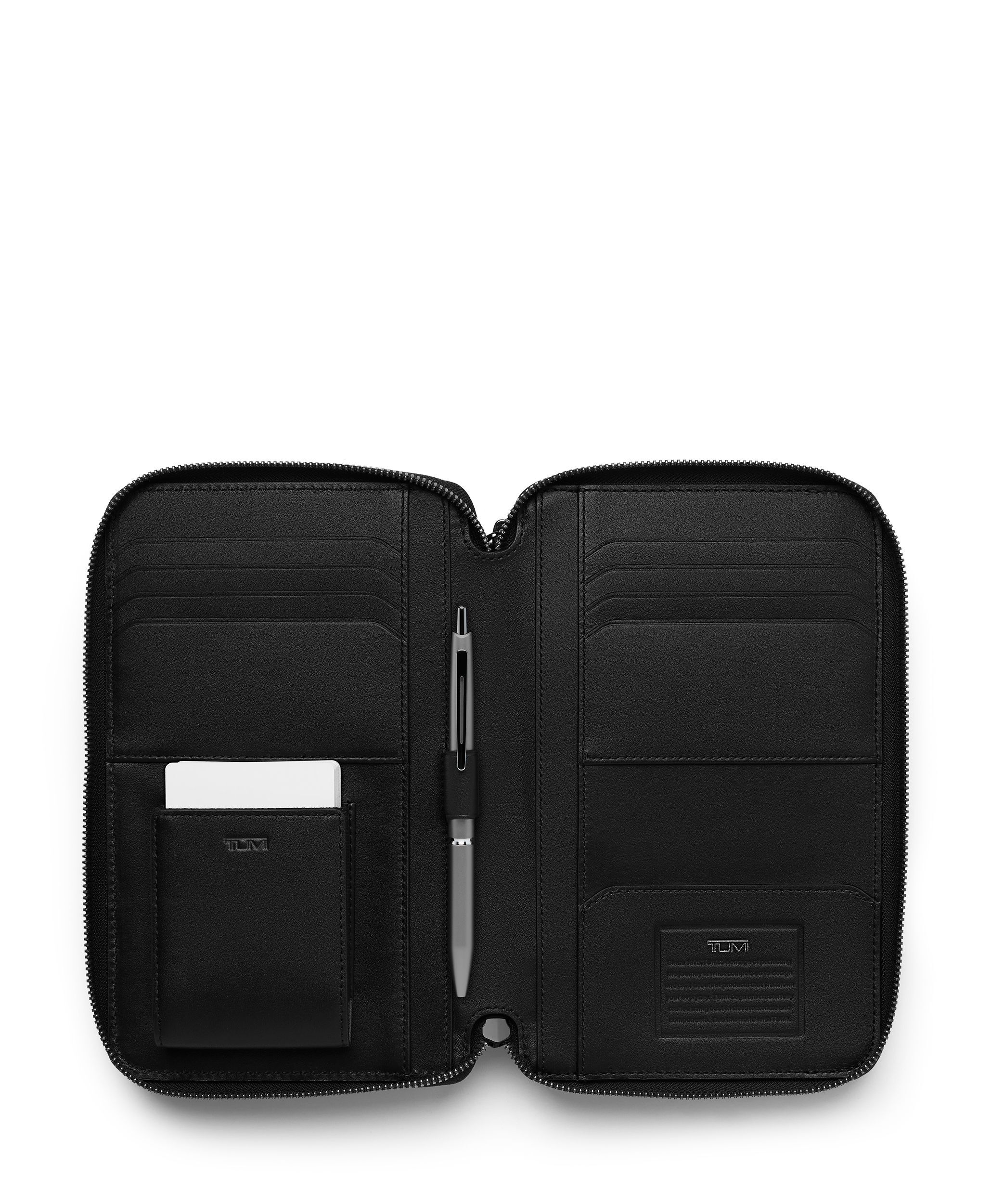 Tumi NASSAU SLG ZIP CLUTCH - NASSAU SLG Zip Clutch in BLACK