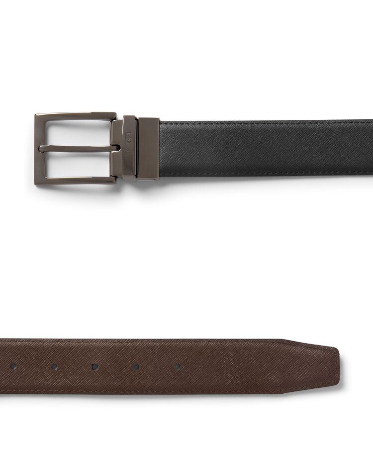 TUMI BELTS Rectangle Reversible Saffiano Leather Belt 35mm  hi-res | TUMI