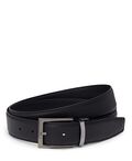Rectangle Reversible Saffiano To Smooth Leather Belt 35mm