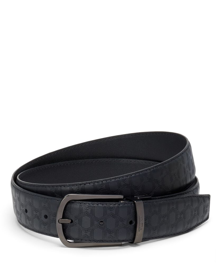 TUMI BELTS T-Embossed Reversible Saffiano Leather Belt 35mm  hi-res | TUMI