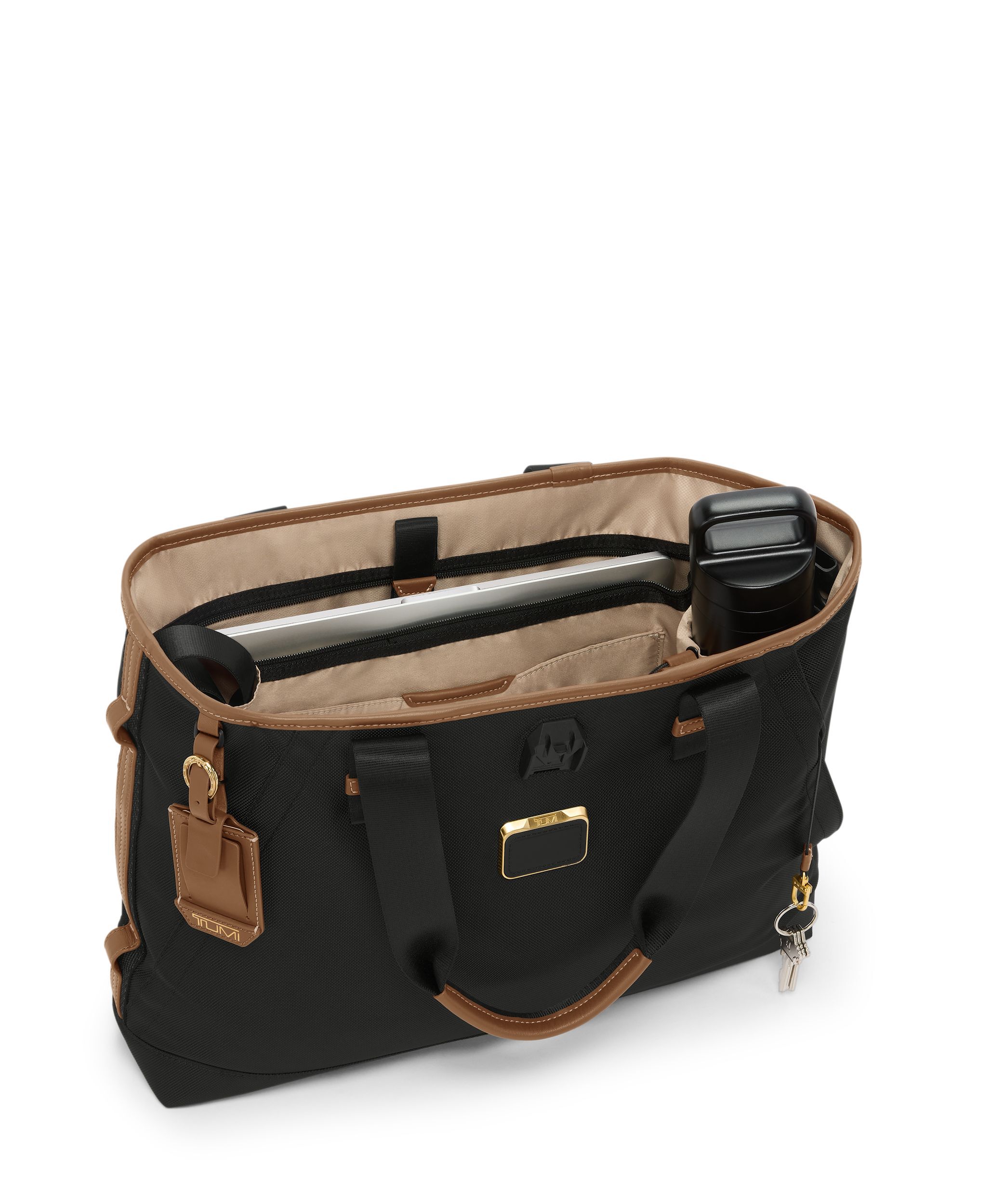 Retreat Tote BLACK/BRIDLE Original | TUMI Indonesia