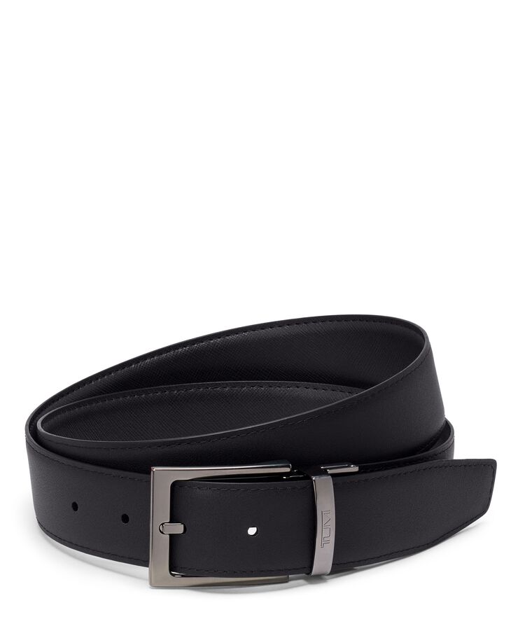 TUMI BELTS Rectangle Reversible Saffiano To Smooth Leather Belt 35mm  hi-res | TUMI