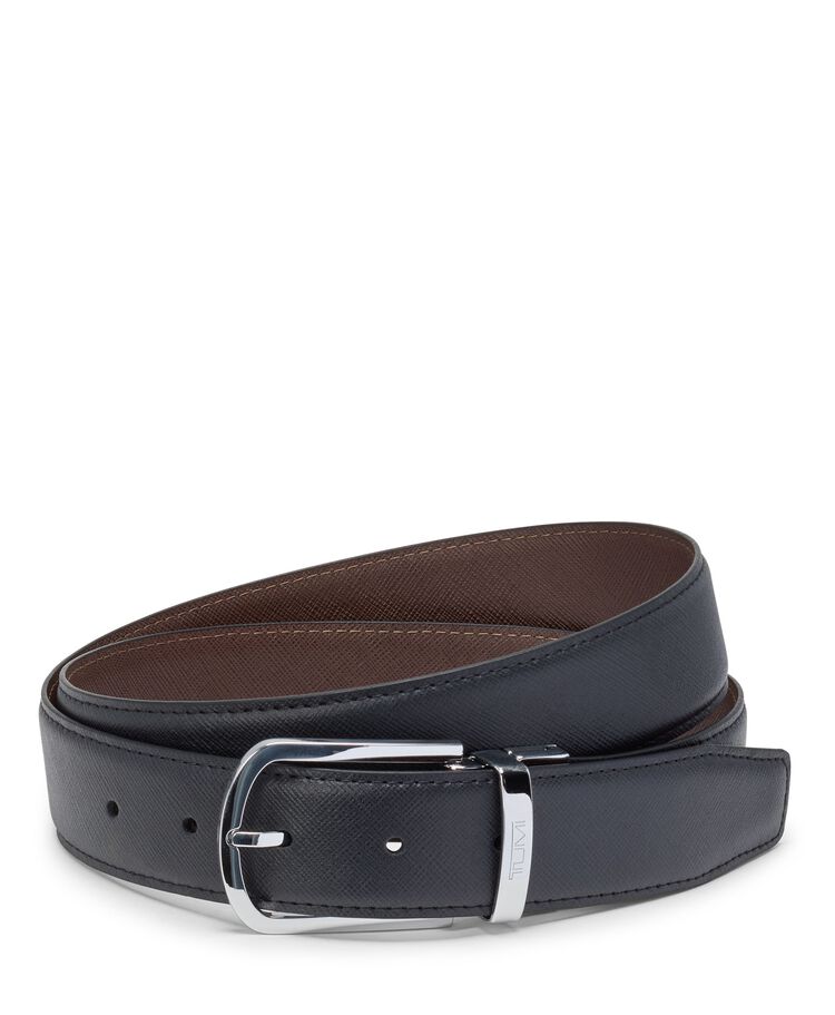 TUMI BELTS Horseshoe Reversible Saffiano Leather Belt 35mm  hi-res | TUMI