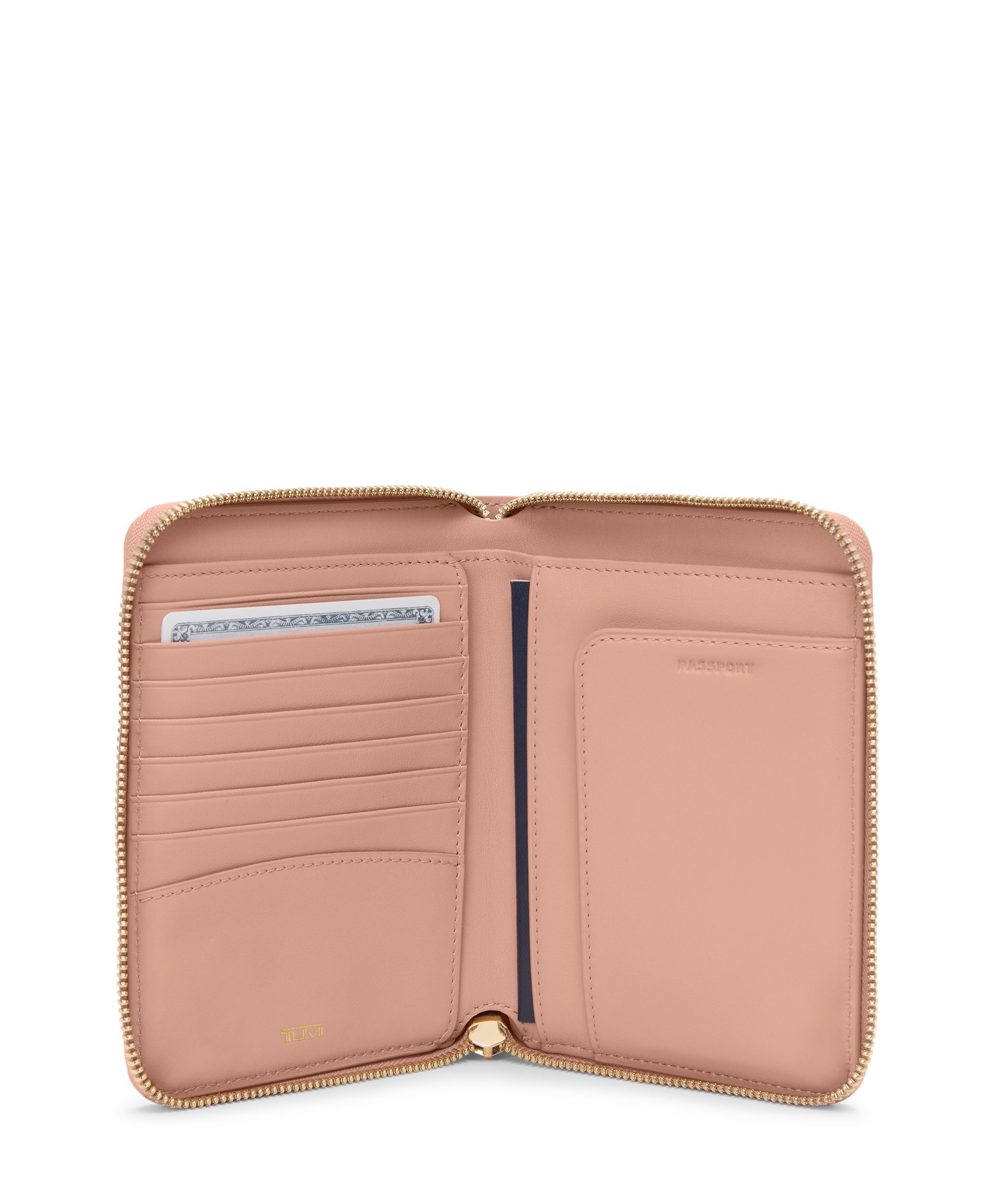 Zip-Around Passport Case BLUSH Original | TUMI Indonesia