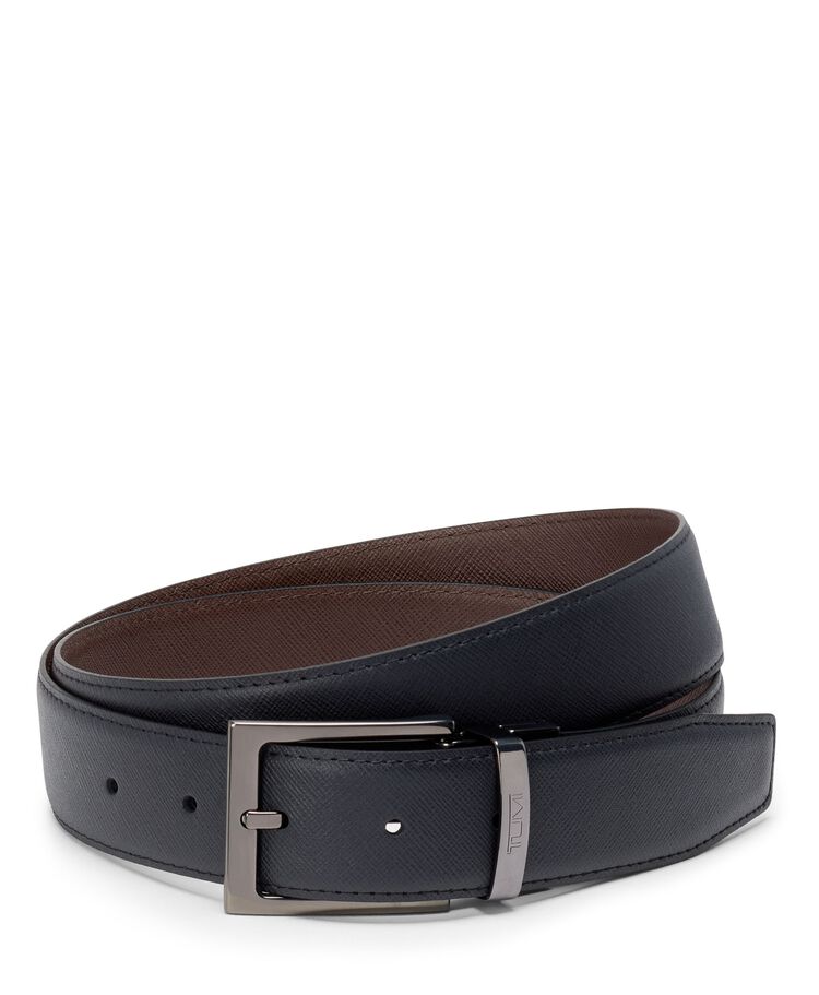 TUMI BELTS Rectangle Reversible Saffiano Leather Belt 35mm  hi-res | TUMI