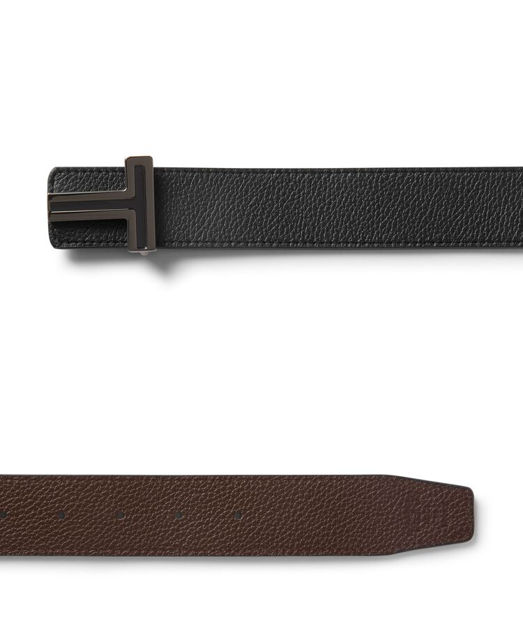 TUMI BELTS T Buckle Reversible Leather Belt 35mm  hi-res | TUMI