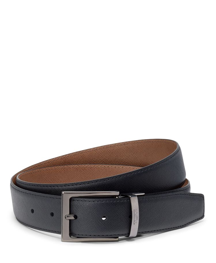 TUMI BELTS Rectangle Reversible Saffiano Leather Belt 35mm  hi-res | TUMI