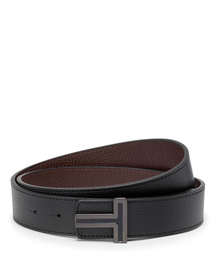 TUMI BELTS T Buckle Reversible Leather Belt 35mm  hi-res | TUMI