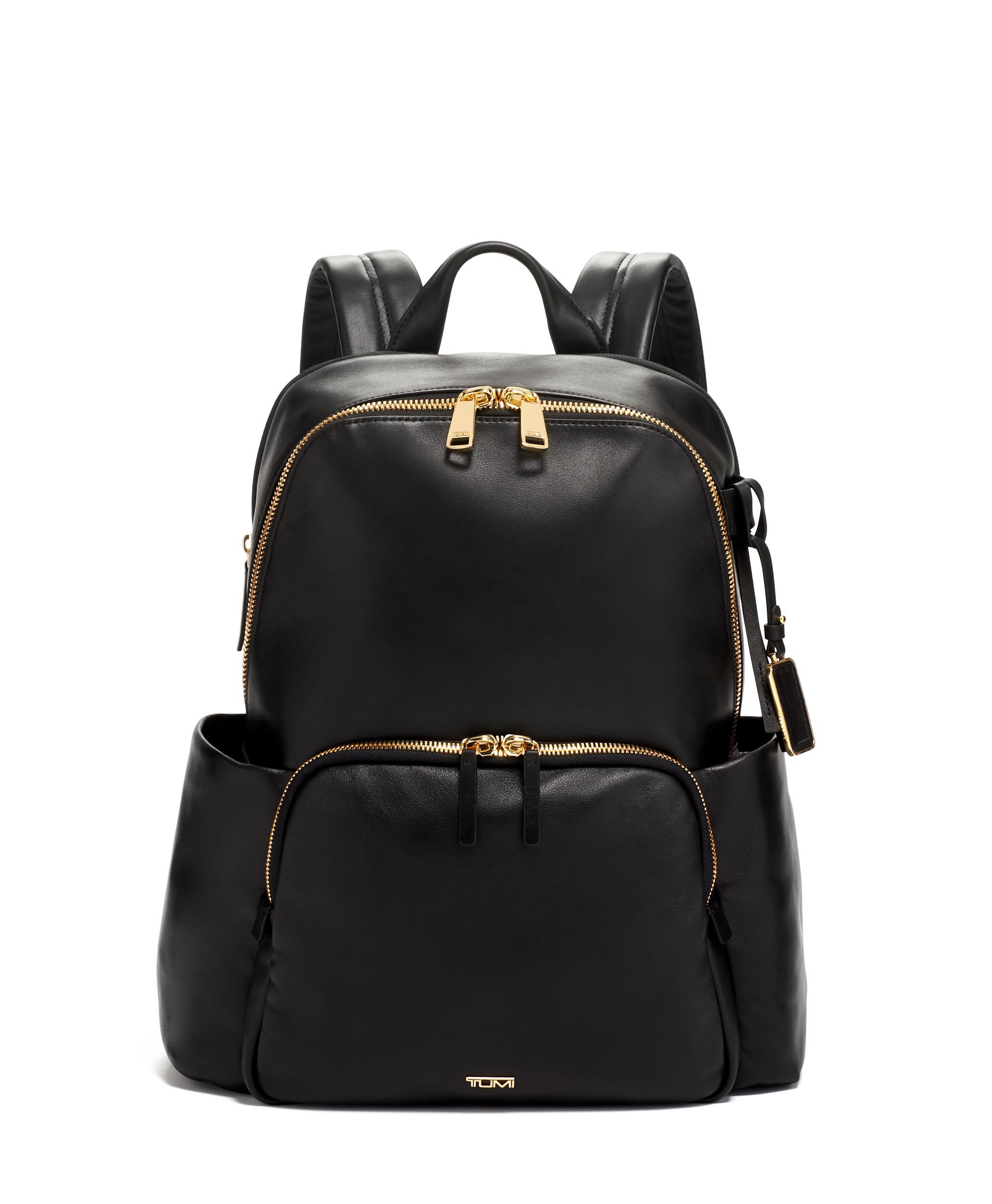 Tumi voyageur online leather backpack