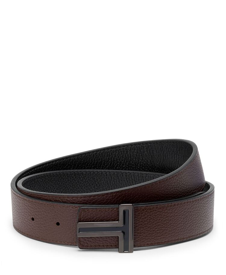 TUMI BELTS T Buckle Reversible Leather Belt 35mm  hi-res | TUMI