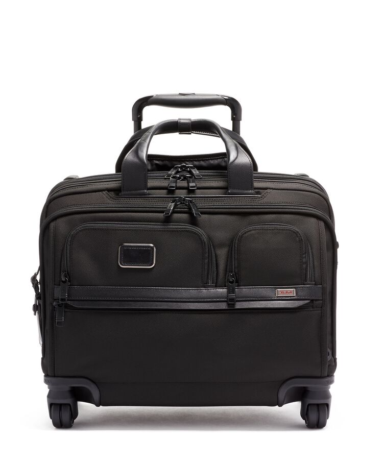 TUMI ALPHA Delux 4 Wheeled Laptop Case Brief  hi-res | TUMI