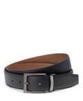 Rectangle Reversible Saffiano Leather Belt 35mm